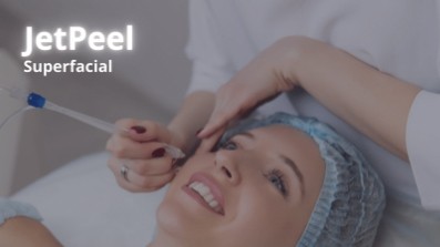 Veteran clinical staff using a needle-free, high-velocity jet stream applicator to hydrate a patient's skin during a JetPeel in Mississauga
