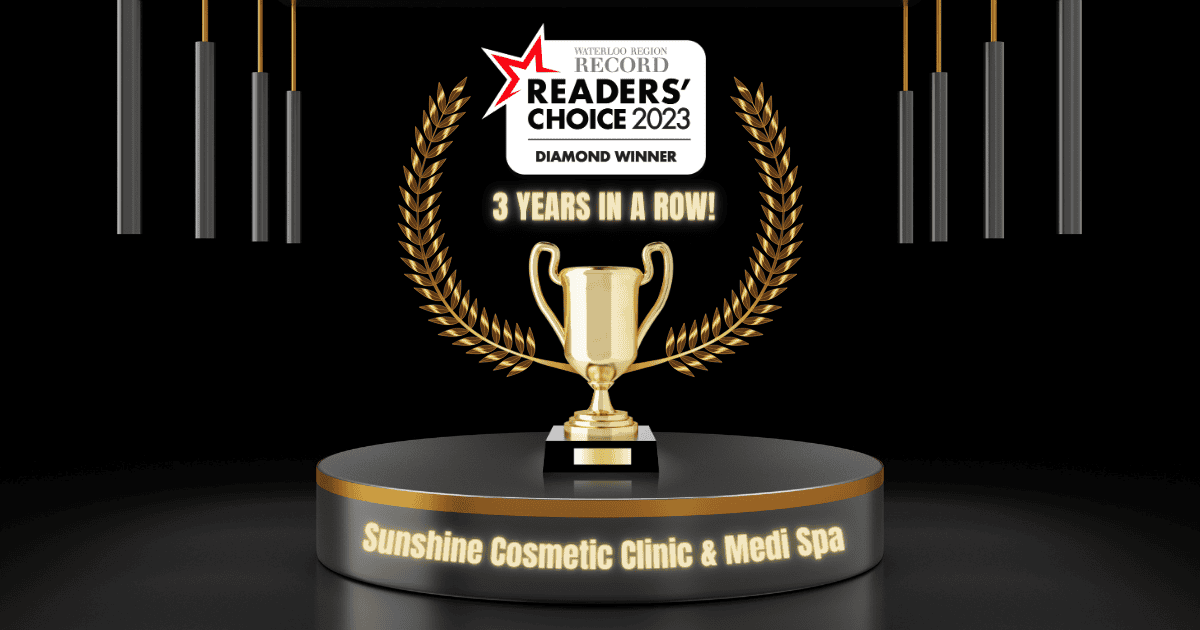 Voted the best medical spa in KW! We are a Diamond Winner of the 2023 Waterloo Region Reader's Choice Awards